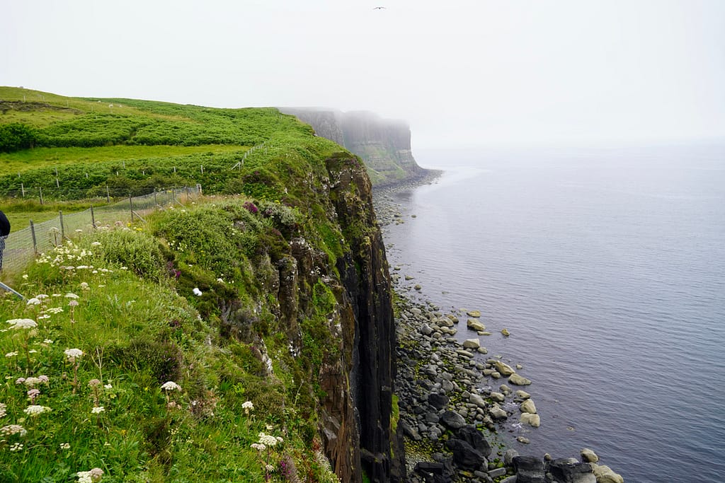 Kilt Rock is a famous stop while day tripping from Portree, Scotland