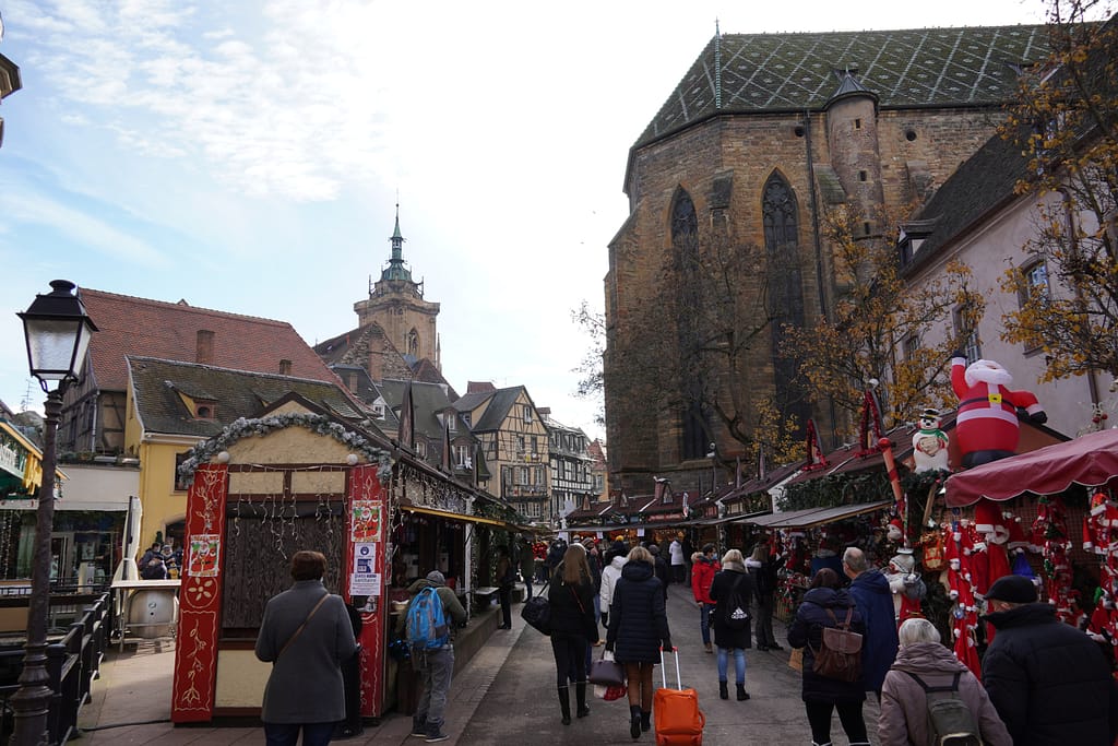 A Christmas Market in Colmar, France