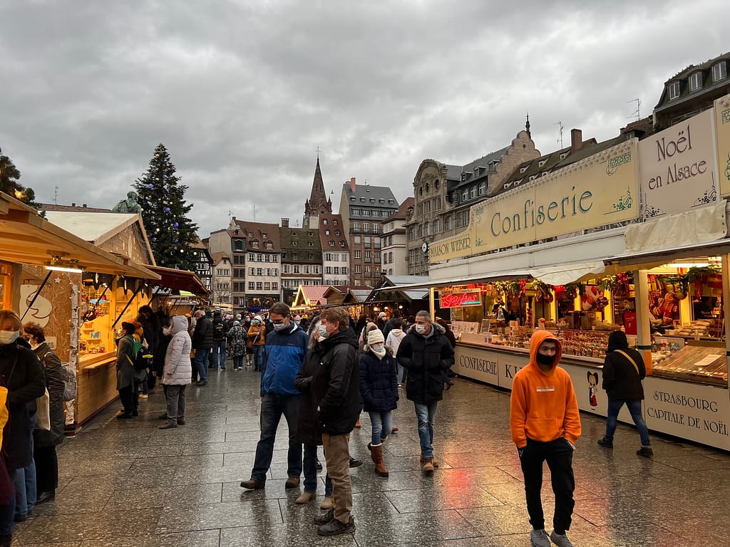 One of the main Christmas Markets in Strasbourg